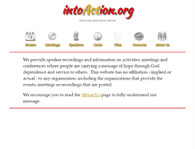 Tablet Screenshot of intoaction.org